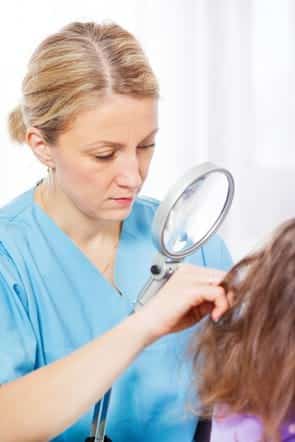 Lice hair treatment.