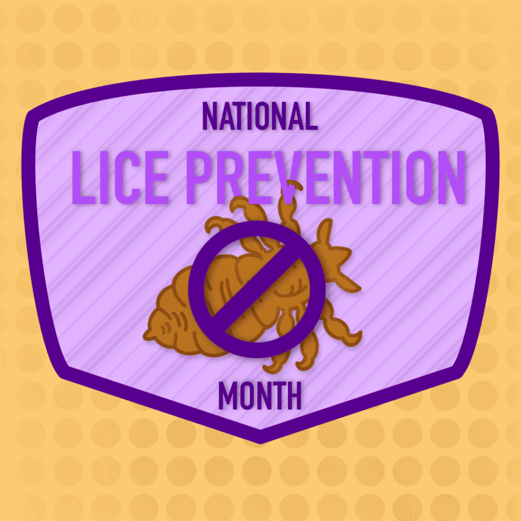 The National Lice Prevention Month Badge.
