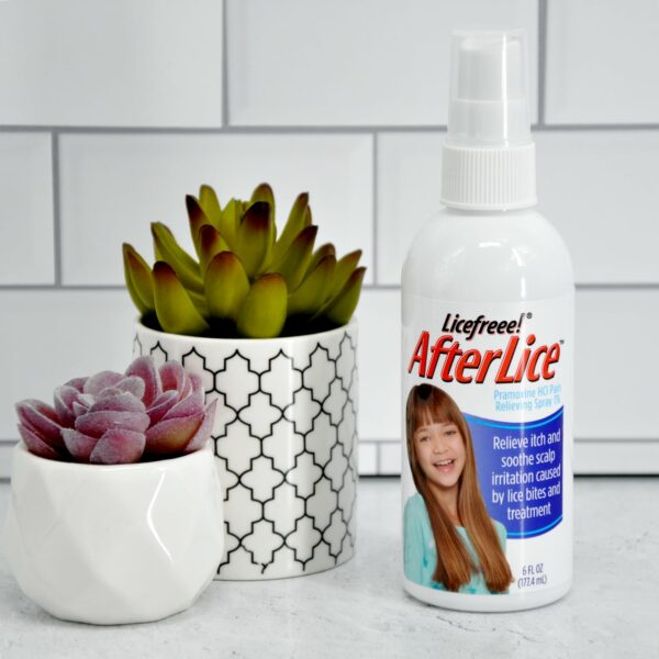 Licefreee AfterLice Anti-itch Spray on countertop