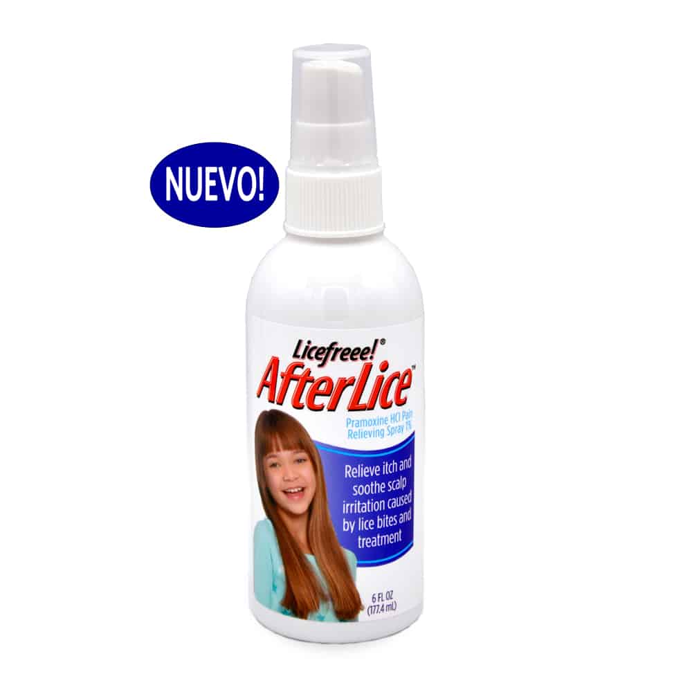 AfterLice Spray ayuda a aliviar la picazón y el dolor causado por las picaduras de piojos y el tratamiento contra los piojos.