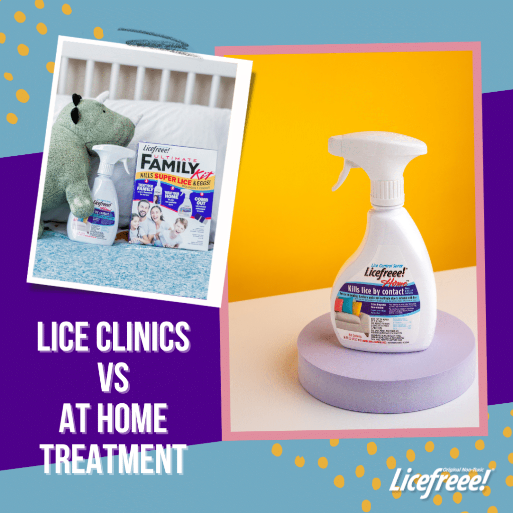 Licefreee Family Kit product being compared to Lice Clinics.